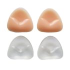 Clear and nude rounded bra insert shapes