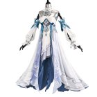 Vodyanitsa cosplay costume second front view showing blue and white layers