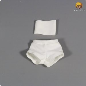 HAILI TOYS HF009 white 1:6 figure bandeau and shorts actual flat lay
