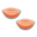 Pair of nude elongated silicone bra inserts