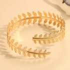 Woodland Leaf and Feather Cuffs — Leaf branch cuff