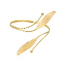 Woodland Leaf and Feather Cuffs — Smooth twin leaves
