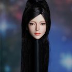 SUPER DUCK SDH030 style B black high ponytail head sculpt only on photographic rod