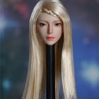 SUPER DUCK SDH030 style A blonde side-braid head sculpt only on photographic rod