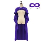 Purple costume cloak and matching eye mask