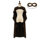 Brown costume cloak and matching eye mask