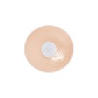 Single pink round silicone adhesive cover, front view