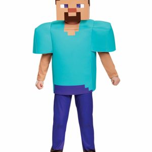 Minecraft Blue-World Kids 3-Piece Costume — Mask, Shirt & Pants actual seller product photograph