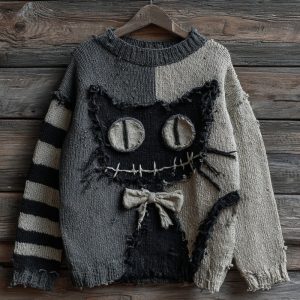 Halloween patchwork graphic top design 01