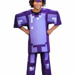 Minecraft Amethyst Armor Kids Costume — Shirt, Pants & Cap
