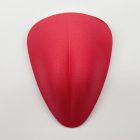 Red smooth triangular underwear contour insert