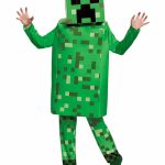 Minecraft Creeper Kids Costume — Headgear, Shirt & Pants