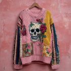 Halloween patchwork graphic top design 03