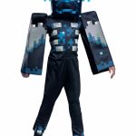Minecraft Warden Kids Costume — Jumpsuit & Headgear