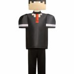 Minecraft Black Suit Kids Costume — Mask, Top & Pants