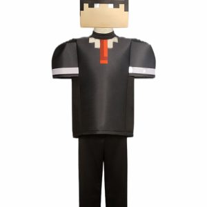 Minecraft Black Suit Kids Costume — Mask, Top & Pants actual seller product photograph