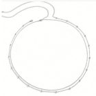 Silver ball-bead waist chain fastening and extension links
