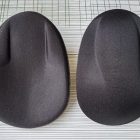 Black classic underwear shaping insert, front and reverse