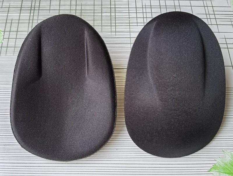 Black classic underwear shaping insert, front and reverse