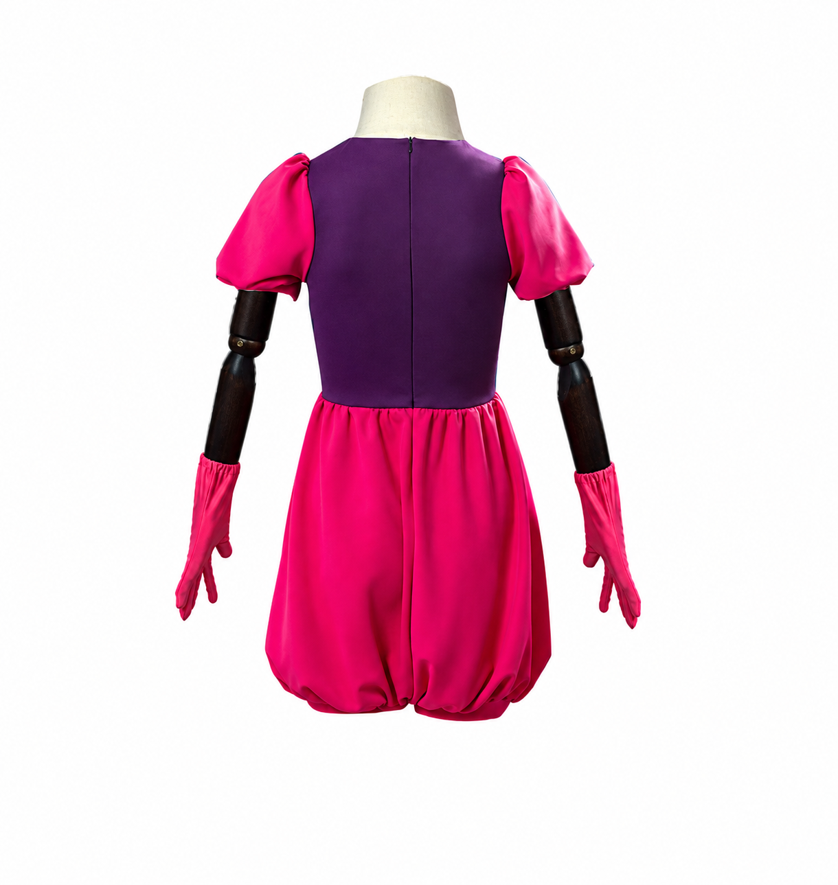 Spinel costume back zipper and gathered pink shorts