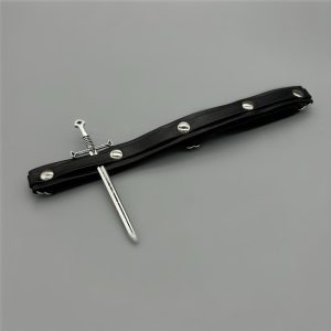 Studded Thigh Band with Detachable Decorative Sword — Studded thigh band with detachable decorative sword