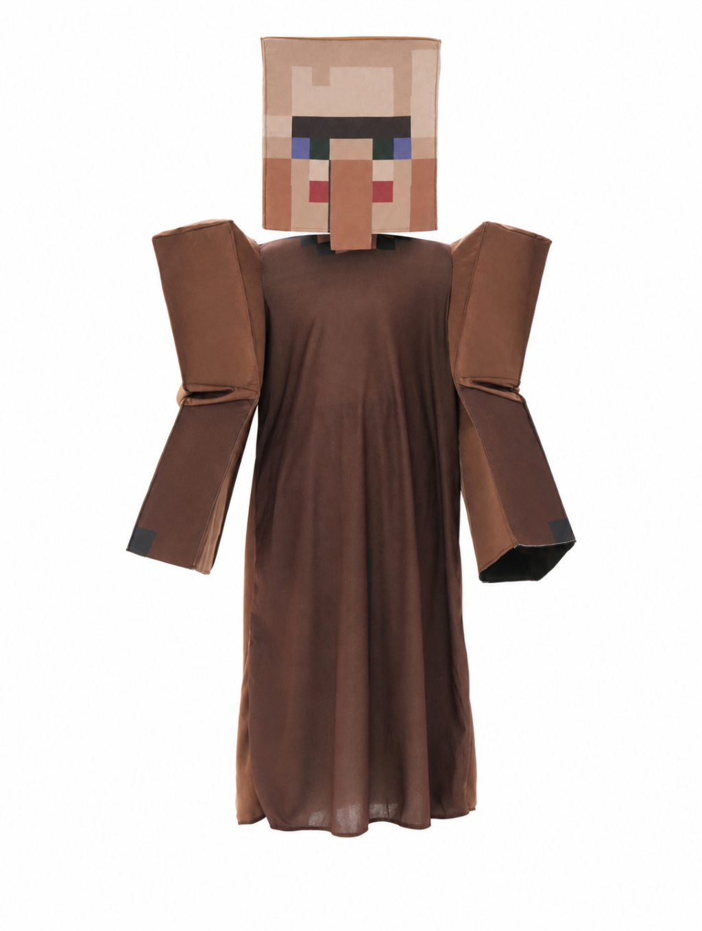 Minecraft villager headgear and robe kids costume