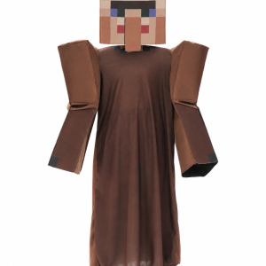 Minecraft villager headgear and robe kids costume
