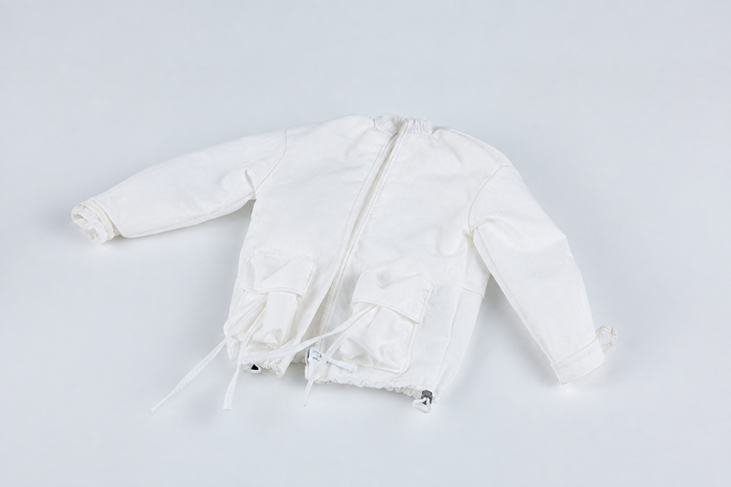 ACG-53 white 1:6 miniature zip-front pocket jacket A only, actual seller item photographed