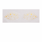 Gold butterfly and star paired eye tattoo sheets