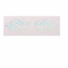 Iridescent dotted paired eye tattoo sheets