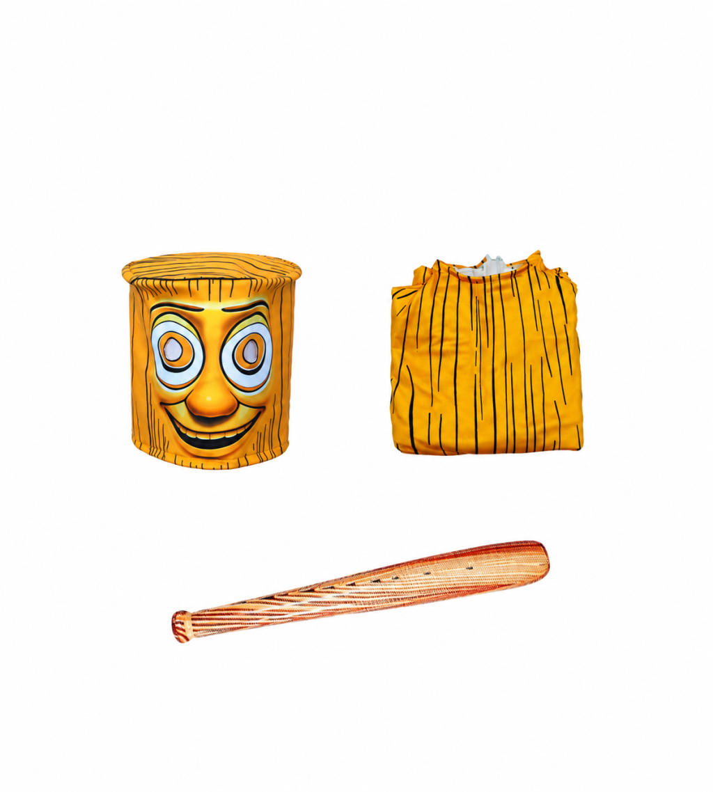 Yellow Tung Sahur jumpsuit, headcover and optional inflatable stick